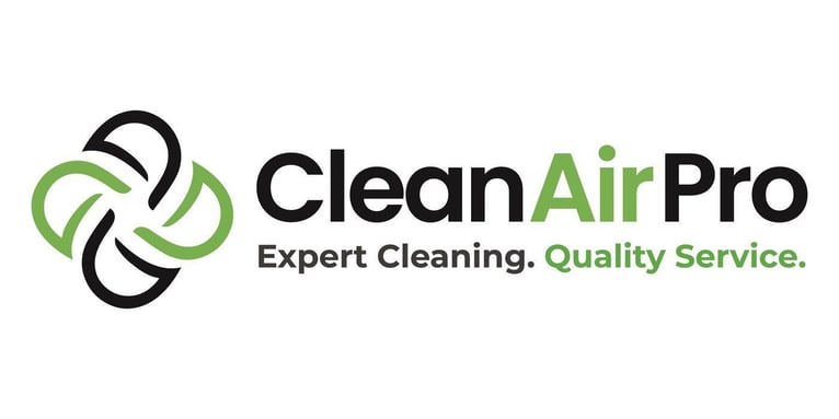 The logo for Clean Air Pro dryer vent cleaning company.