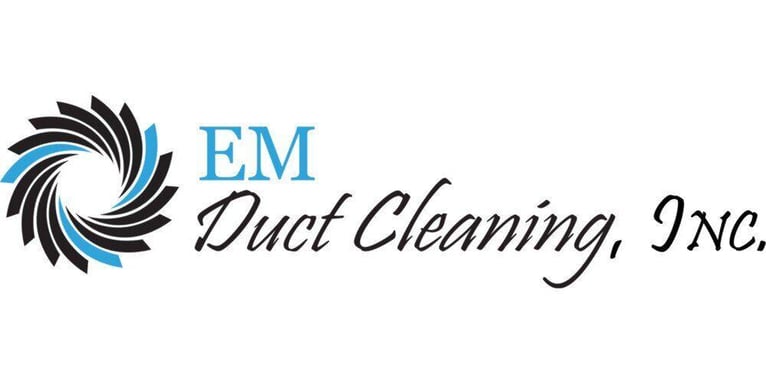 The company logo for EM Duct Cleaning, Inc.